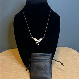Oak & Ivy Eagle Pendant Necklace with cz Charm
